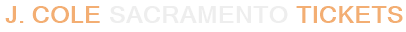J. Cole Sacramento Tickets